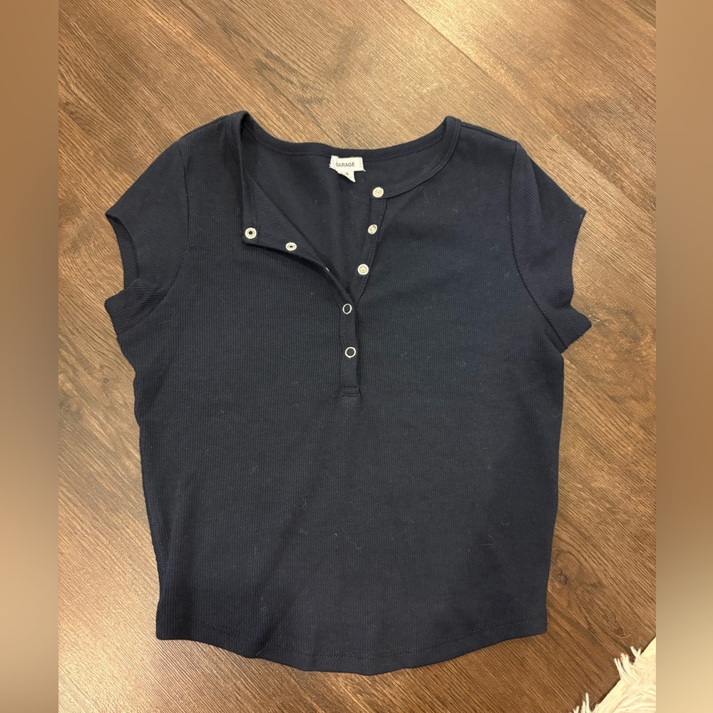 Garage navy top